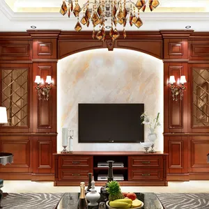 2023 Kejiabome Wood Table TV Wall Stand Console Living Room Cabinet Modern Luxury TV Cabinet 5.