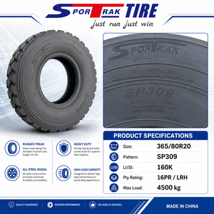 ยางรถบรรทุกออฟโรด SPORTRAK SP309 <span class=keywords><strong>365</strong></span> 80R20 MPT ยางเรเดียลเหล็กทั้งหมดสำหรับยานพาหนะพิเศษและยานพาหนะก่อสร้าง - Product Image 3