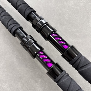 Cần câu cá nặng, độ bền cao, phát sáng màu hồng, 7'6 inch, 1 cái, lực kéo 10-40LB, 10-50LB, 20-60LB, 30-80LB, chuyên câu cá tra - Product Image 4