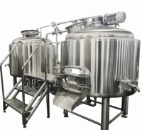 Équipement de brasserie commerciale en acier inoxydable de 1000L, 2000L, 3000L, 5000L