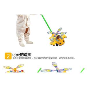 Jouet à pousser avec des yeux qui clignotent et un son grincant pour les tout-petits de 13 à 24 mois, design de dessin animé en plastique, unisexe - Product Image 4