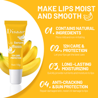 Baume Sérum Repulpant pour les Lèvres Disaar avec SPF 45 Formule Hydratante Éclaircissante pour les Lèvres Foncées Anti-Fissures en Hiver