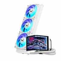 Refroidisseur liquide AIO TCOMAS 360 mm avec écran LCD incurvé de 6,67 pouces et ventilateurs ARGB, système de refroidissement de processeur de jeu de bureau haut de gamme 350 W TDP