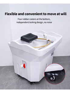 Cama de Spa Eléctrica 2 en 1 Portátil de Acero Inoxidable y Cuero Sintético Acrílico con Lavabo Modelo TH209 - Product Image 6
