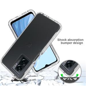 Coque de téléphone robuste à couverture complète 360 pour OnePlus <span class=keywords><strong>N300</strong></span> OPPO A57 4G,5G,A57S,A77 4G/5G dégradé Transparent PC TPU étui de téléphone en acrylique - Product Image 3