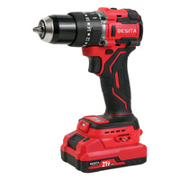 Perceuse sans fil professionnelle BESITA de qualité industrielle, alimentée par batterie au lithium, moteur sans balais, vitesse variable, 65 Nm, 21 V, 2,0 Ah
