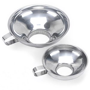 Stainless Steel Wide-Mouth Funnel with Handle for Wide and Regular Mason Jars Canning Jars Transferring Liquid and Dry Ingredien