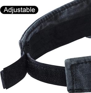 Nhà thiết kế cô gái Twill cotton viceras deportivas Para Sol người đàn ông phụ nữ giá rẻ thể thao Sun <span class=keywords><strong>Visor</strong></span> Mũ Blaze cam rửa mũ cao bồi - Product Image 4