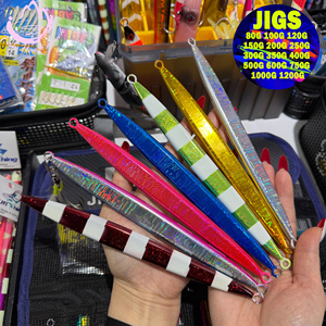 เหยื่อจิ๊กกิ้งแบบสโลว์พิทช์ 80 กรัม-1200 กรัม คุณภาพสูง สำหรับตกปลาทะเลและน้ำจืด ปลาใหญ่ เช่น ทูน่า ปลาแซลมอน ปลาสแนปเปอร์ - Product Image 2