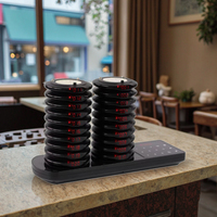 Système de file d'attente de bouton d'appel de table de sonnerie sans fil de service de café d'hôtel pour le restaurant