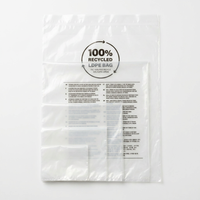 Sac auto-scellant transparent à ouverture plate de taille personnalisée pour l'emballage de petits bijoux, accessoires, pièces détachées, pochette en plastique