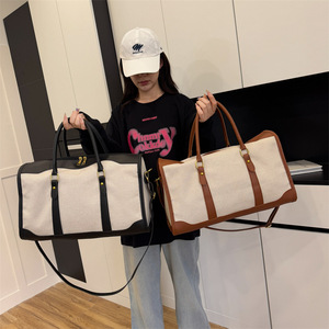 Large-capacity Canvas String Closure Waterproof Fitness Travel <strong>Bag</strong> for Yoga &amp; Sports Casual Unisex - Product Image 2