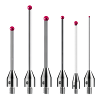 Sonde CMM à filetage M4, boule en rubis et aiguille de mesure en céramique de tungstène pour machine-outil
