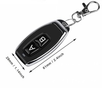KaiYi KY- Little Chili 433MHz RF ABS Télécommande intelligente à deux boutons pour contrôle d'accès, alarme de sécurité, porte roulante, portée 30-100m, batterie 12V