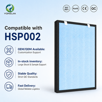 Kompatibel dengan H/atha-space HSP002 Filter Pengganti Pembersih Udara Filter Karbon Aktif HEPA untuk Pengurangan Bau dan VOC