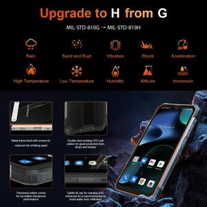 <span class=keywords><strong>Blackview</strong></span> <span class=keywords><strong>BL8800</strong></span> <span class=keywords><strong>Pro</strong></span> 5G Teléfono móvil resistente Pantalla de 6,58 "Smartphone Dimensity 700 8GB + 128GB Teléfono móvil 8380mAh Imagen térmica - Product Image 2