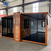 Casa Contenedor Expandible de 20 pies/40 pies con Certificación AU Standard CE SAA UL, Villa Modular Prefabricada de Lujo de 2/3 Dormitorios para Vivienda en Resorts