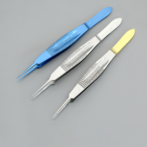 Pinces de précision pour double paupière, instruments microchirurgicaux manuels pour la chirurgie esthétique, en acier inoxydable/alliage de titane - Product Image 4