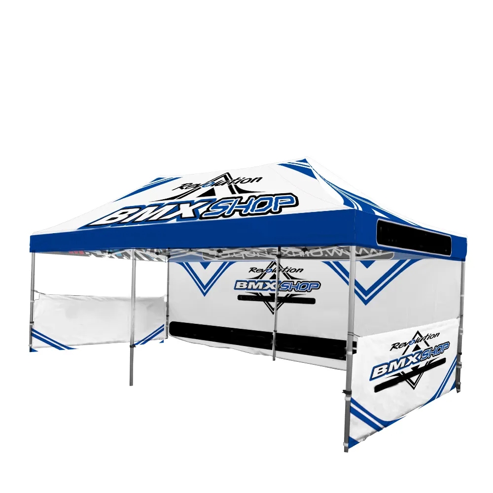 Custom Big Outdoor Branded 50mm Commercial Trade Show Folding Big Tent pop up gazebo 20 x 10 3x6 10x20 10 X 20 Canopy Tent