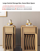 Ensemble de meubles combinés : Table pliante multifonctionnelle en bois massif au design peu encombrant et chaise de salle à manger mobile à roulettes universelles