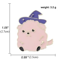 En gros, Pin's en métal à motif de chien mignon, personnalisé, plaqué or, émail dur, pour sac