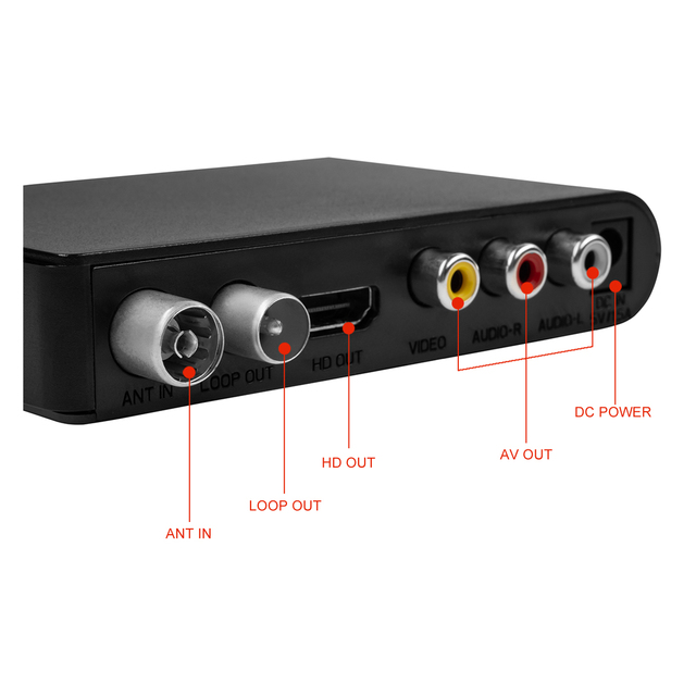 Digital TV Receiver Tuner TDT Terrestrial TV Box DVB-T2 TV Set Top Box H.264 With Youtube Tiktok