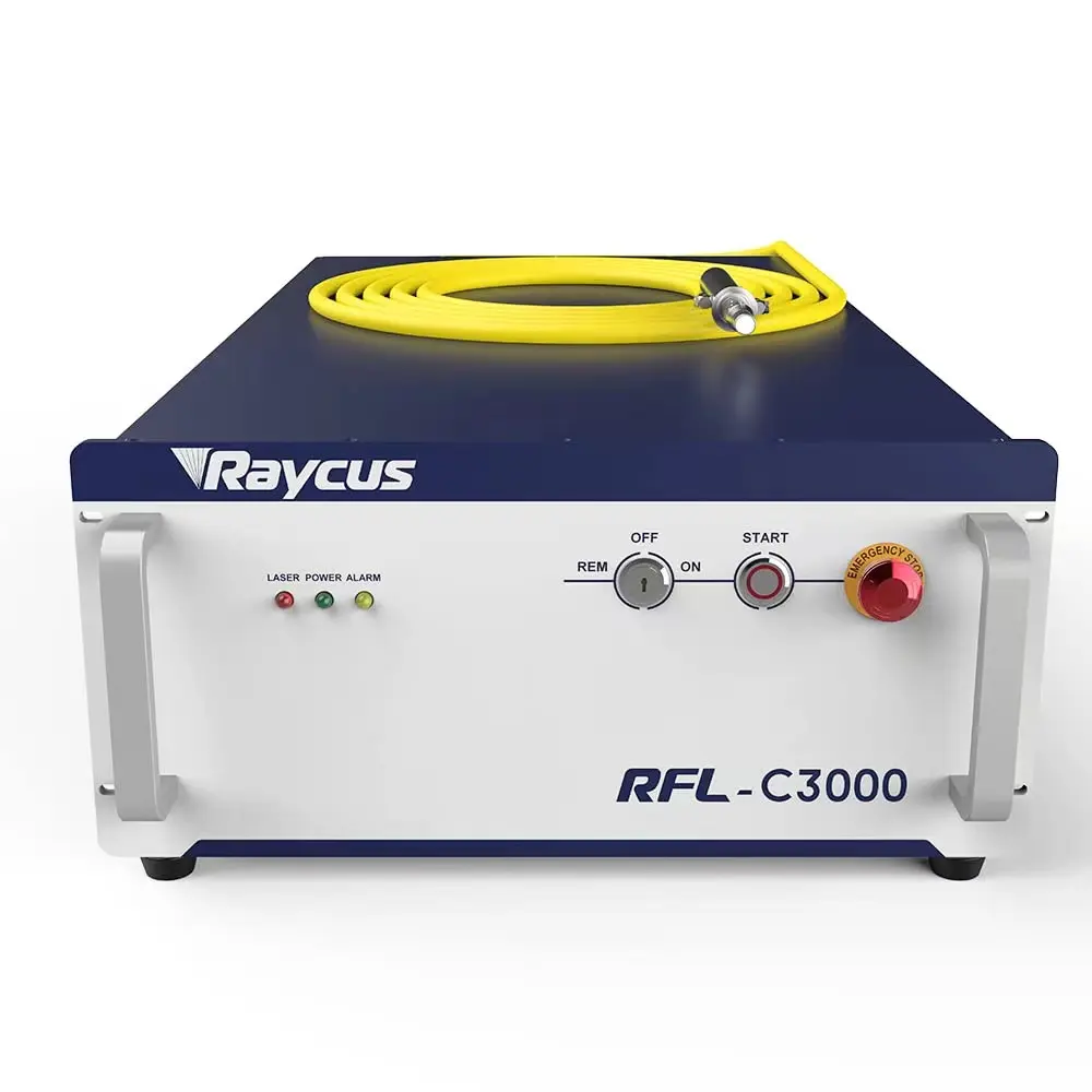 Fonte de laser de fibra Raycus Max 3000W para acessórios de máquinas de corte a laser
