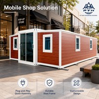 Maison préfabriquée modulaire mobile à installation rapide de 30 pieds, personnalisable, à aile unique, extensible, type conteneur