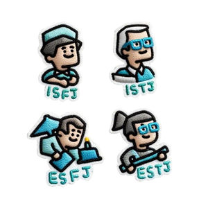 Toppe Ricamate Personalizzate con 16 Personalità <span class=keywords><strong>ENFP</strong></span>, Toppe Termoadesive per Cappelli MBTI - Product Image 4