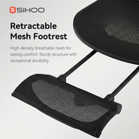 Chaise de bureau SIHOO, fournisseur de chaises de bureau ergonomiques, chaise de bureau ergonomique S100, coussin de siège sans pression avec repose-pieds, chaise de bureau ergonomique pour la maison