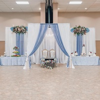 Support de toile de fond réglable pour stand d'exposition, pour l'extérieur et l'intérieur, mur de fleurs, rideau, décorations de mariage, de fête et d'événements