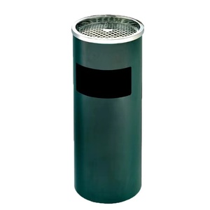 Simple Round Stainless Steel Ashtray Waste <strong>Bin</strong> for Both <strong>Smoking</strong> and Wastes - Product Image 2