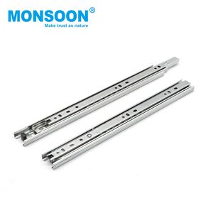 Glissières de tiroir à extension complète à montage latéral pour meubles, glissières télescopiques à roulement à billes de 30 mm pour cuisine - Product Image 1
