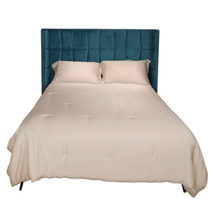 Nordic Style Bamboo Fiber Four Piece Bed Sheet Set 1.8m Cooling Solid Color Duvet Cover Pillowcase Set Summer <b>Bedding</b> - Product Image 4
