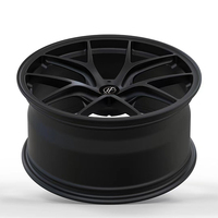 Jante en alliage forgé 5x112 à rayons profonds concaves, finition noir mat, compatible avec BMW Série 4 F32 F36