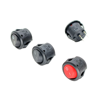 Interruttore a bilanciere elettronico KCD11 a 2 pin e 2 posizioni, a forma di piccola barca in plastica, con foro da 15 mm, 250 V CA, 3 A, 1NO, per elettrodomestici
