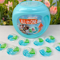 60 capsules de lessive de haute qualité à quatre compartiments, formule 4-en-1, élimine les taches, laisse une fraîcheur durable