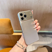 Coque Ultra Mince en PC Rigide Mat pour iPhone 17 Pro 17Air 16E 14 15 Plus 13 avec Protection d'Objectif Plaqué et Film Protecteur Givré Antichoc