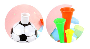 Vente en gros de petits claquettes en plastique pour supporters sportifs, jouet de cheering pour le football et les concerts, trompette à bruit. - Product Image 4