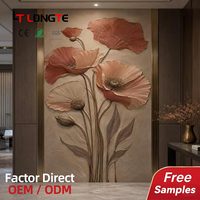 Panneau mural en PVC marbré Longte 8D avec impression en relief 1220*2440/2900mm, panneau UV, revêtement UV, feuille de PVC marbré
