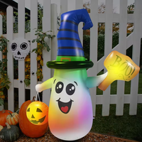 Poupée gonflable fantôme d'Halloween en PVC, prix de gros d'usine pas cher. Mascotte gonflable mignonne de dessin animé, équipement publicitaire