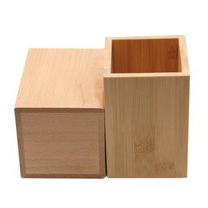 Porte-ustensiles de cuisine en bambou avec rangement pour cuillères et fouets à manche en bois, design minimaliste, articles de cuisine écologiques - Product Image 3