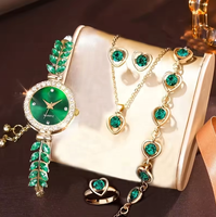 Montre-bracelet à quartz Y669 en alliage avec strass incrustés, vente en gros, lot de six bijoux, combo montre femme, Reloj pour femmes