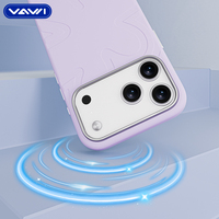 Coque de téléphone magnétique en silicone liquide VAWI V-S01 Huayang pour iPhone 17 Pro Max, compatible iPhone 14, 15, 16, 17 Pro Max