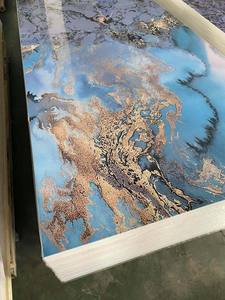 Panneau mural en <span class=keywords><strong>PVC</strong></span> effet marbre brillant UV, imperméable, moderne, pour usage intérieur, insonorisé, <span class=keywords><strong>salle</strong></span> <span class=keywords><strong>de</strong></span> <span class=keywords><strong>bain</strong></span> - Product Image 2