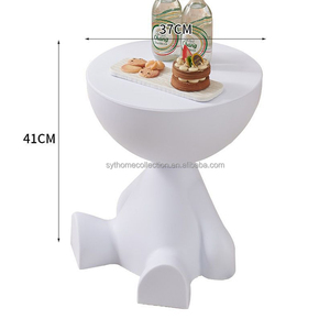 Bắc Âu phẳng bàn cà phê nhỏ tinh tế sofa nhựa bên bảng phổ biến phòng khách chân thấp bàn bên - Product Image 3