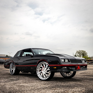 Rines de Aleación Forjados de Lujo Personalizados SJ de 2 Piezas, 22, 24, 26, 28 Pulgadas, Color Dorado Cromado, para Camioneta Chevy C10, Cutlass, Impala, Monte Carlo - Product Image 3