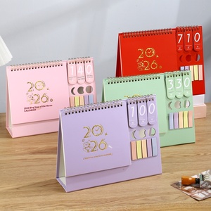 Calendrier <span class=keywords><strong>de</strong></span> bureau en papier BG, impression numérique, taille personnalisée, haute fidélité des couleurs, décoration créative, planification mensuelle - Product Image 5