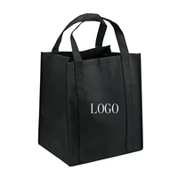 Sac de courses portable en non-tissé recyclable personnalisé Or Argent avec LOGO personnalisé Sacs de courses