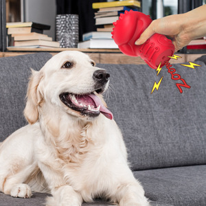 KINYU yeni çevre dostu diş çıkarma kauçuk köpek ses oyuncaklar-interaktif eğitim Bite dayanıklı 290g boks çiğnemek oyuncak - Product Image 3